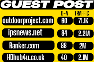 publish guest posts on premium high traffic and high da sites