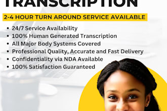 do medical transcription services within 10 minutes