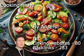 do USA SEO backlinks and link building with guest posts on my cooking sites