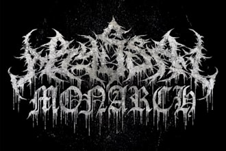 design your black, slamming, brutal, death metal logo