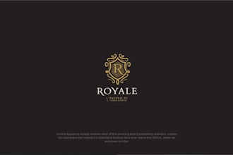 do heraldic, modern luxury logo