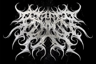 create death metal, black metal, and brutal death metal logo