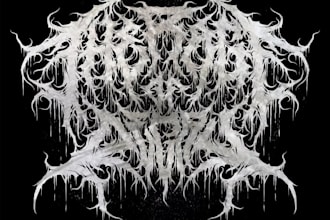 design a retro heavy metal logo