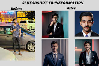 professional custom ai headshot for linkedin, facebook, instagram, or CV