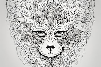 draw minimalist tattoo or line art design with my style