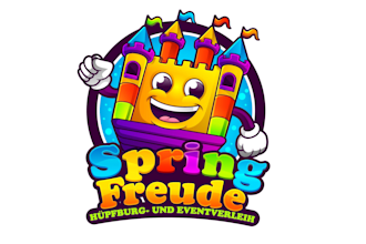 design bouncy castle rental business logo