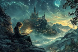 create book cover illustrations  and fantasy book covers