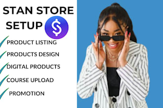 be your stan store expert upload digital products listing for your stan store