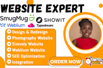 assist design smugmug redesign showit typedream artlogic squarespace photography