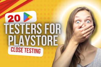 test your android app with 20 testers with google play app closed testing