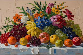paint a real oil painting on canvas with
