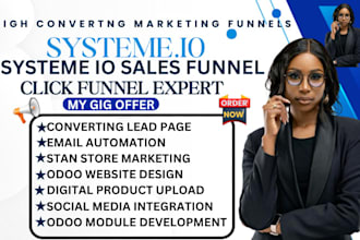 do systeme io sales funnel, clickfunnels odoo website, systeme io stan store