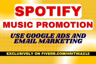 promote your spotify music by create ads