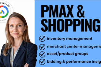set up and manage shopping and pmax campaigns