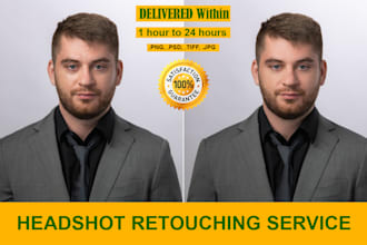 do headshot, portrait or natural beauty retouching service for your business