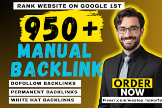 build SEO backlinks for google 1st page ranking
