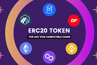create custom erc20, bep20, polygon token smart contracts