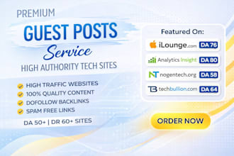 publish tech guest post on ilounge com analyticsinsight net with dofollow links