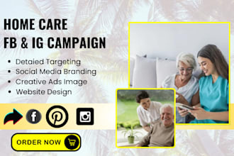 home care leads healthcare leads elderly care home care website landing page