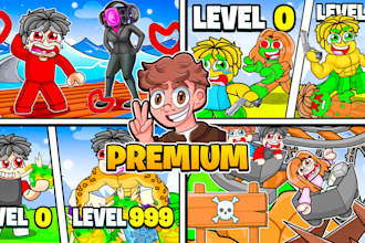 make cartoon roblox thumbnail