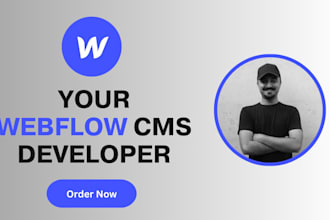 design your blog website in webflow cms with animations and interactions