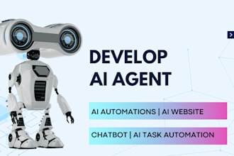 develop ai agent, ai website development ai chatbot telegram bot ai bot