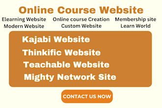 do course website online course website lms website kajabi thinkific teachable