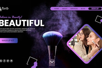 create a professional and stunning salon website for your beauty business