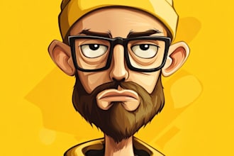 draw you as yellow cartoon character