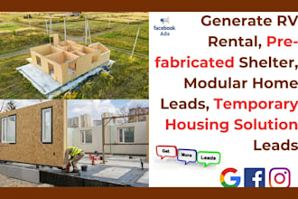 provide rv rental prefabricated temporary housing leads realtor website