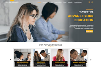build ims education website, school, college and university website on wordpress