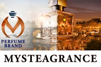 design a premium and luxury logo for your perfume brand