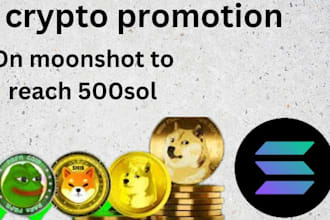 raise 500 sol, solana memecoin, pump fun promotion, telegram promotion, twitter