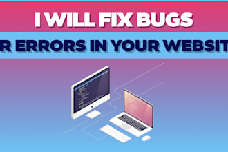 fix bugs or errors on your website