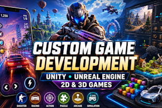 develop 3d and 2d mobile games with unity game development and unreal engine