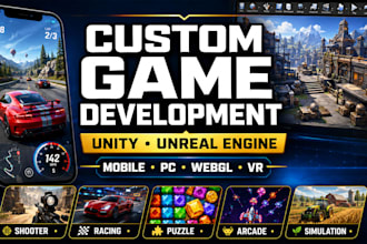 develop 3d and 2d mobile games with unity game development and unreal engine