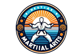 design professional jiu jitsu, martial arts logo
