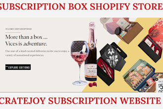 design subscription box shopify store cratejoy subbly subscription box website