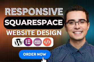 build responsive, modern squarespace website design or redesign