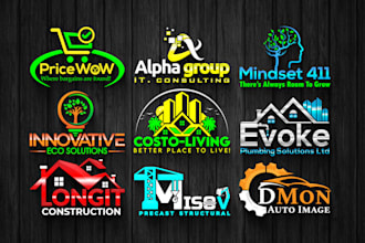 do trendy modern logo design for business and company
