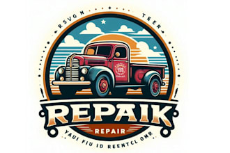 design eye catchy truck repair logo