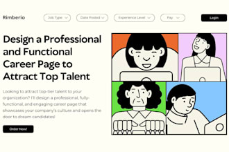 create a career page with proper functionality