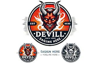 do make an modern custom devil logo