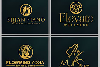 do modern cosmetics, makeup, and beauty logo design with all branding kit