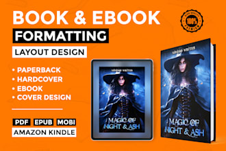 do book formatting ebook layout design for kdp kindle