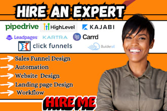 setup pipedrive crm gohighlevel expert kajabi leadpages builderall kartra carrd