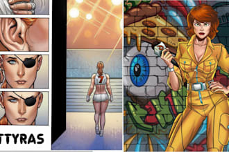 be your dc marvel artist, book colorist, comic strip nsfw webtoon graphic novel