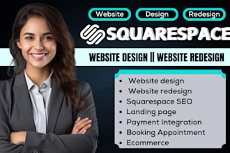 develop squarespace website design or redesign ecommerce website online store