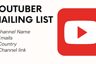 provide youtuber emails for sponsorships and marketing