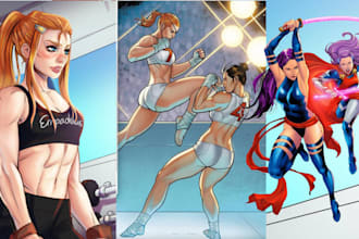 be your marvel dc artist storybook illustration nsfw graphic novel book colorist